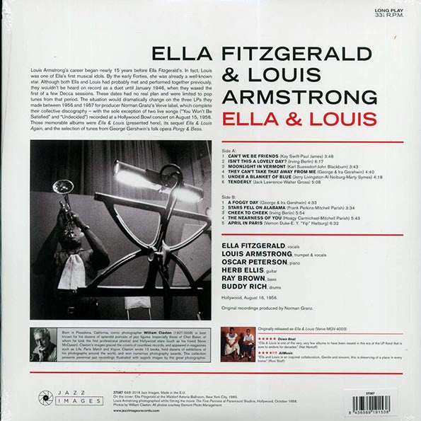 Ella Fitzgerald, Louis Armstrong - Ella & Louis (mono) (ltd. ed.) (LP) - PureSound Records