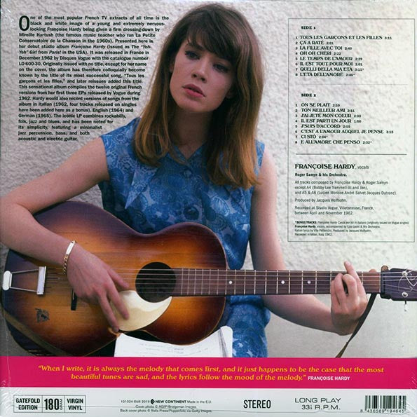 Francoise Hardy - Tous Les Garcons Et Les Filles (+4 bonus tracks) (LP) - PureSound Records
