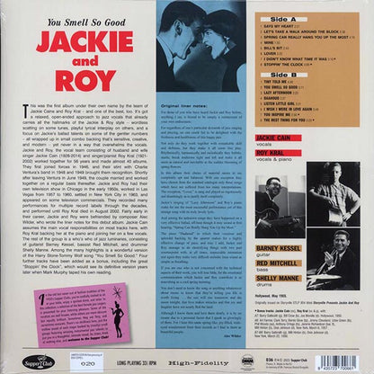 Jackie And Roy - You Smell So Good (+4 bonus tracks) (LP) - PureSound Records