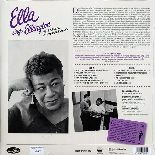 Ella Fitzgerald - Ella Sings Ellington (LP) - PureSound Records