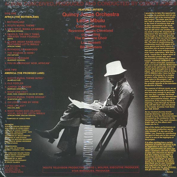 Quincy Jones - Roots: The Saga Of An American Family (1977 ORIGINAL PRESS) (LP)