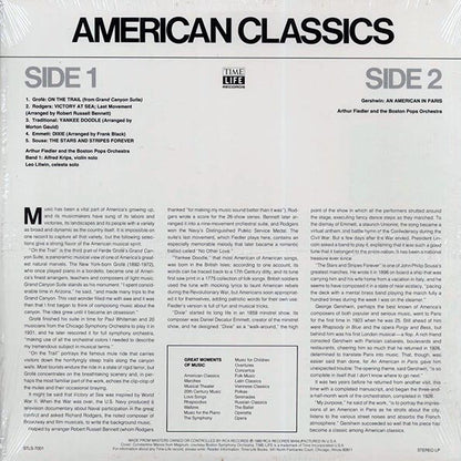 Arthur Fiedler, The Boston Pops Orchestra - Great Moments Of Music: American Classics Volume 1 (LP) - PureSound Records