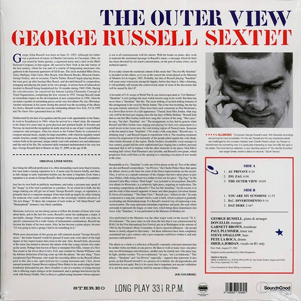 George Russell - The Outer View (+bonus track) (LP) - PureSound Records