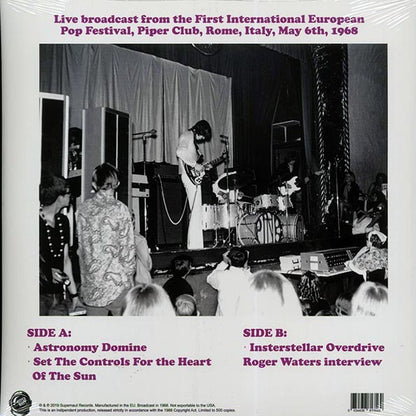 Pink Floyd - Broadcast In Rome, Italy, May 6th, 1968 (LP) - PureSound Records