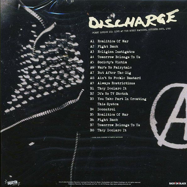 Discharge - First London Gig, Live At The Music Machine, October 20th, 1980 (LP) - PureSound Records