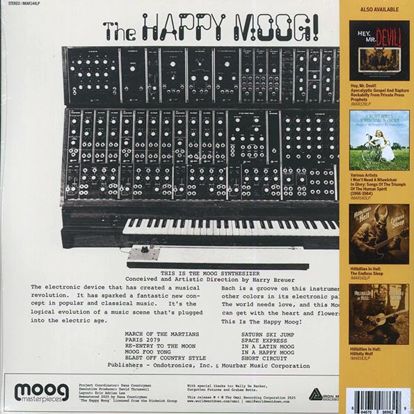 Jean-Jacques Perrey, Harry Breuer - The Happy Moog! (+bonus tracks) (remastered) (LP) - PureSound Records