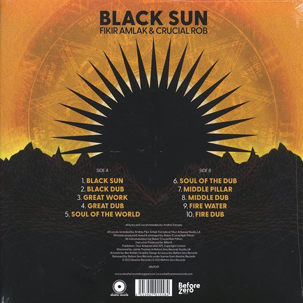 Fikir Amlak, Crucial Rob - Black Sun (LP) - PureSound Records