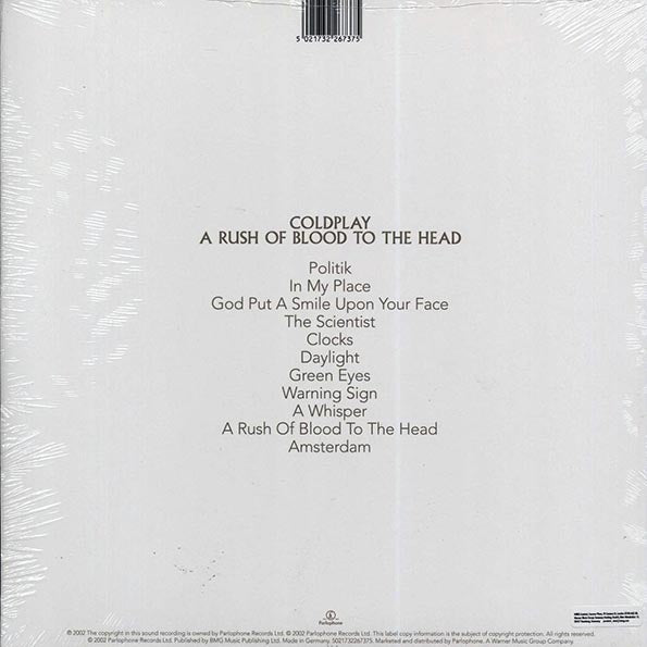 Coldplay - A Rush Of Blood To The Head (LP) - PureSound Records