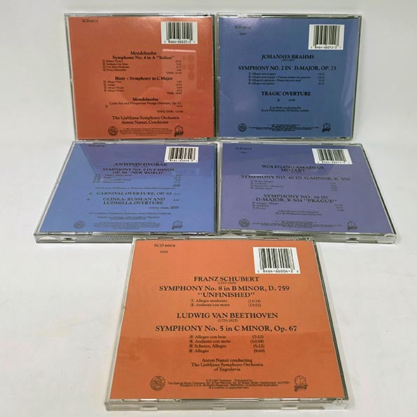Ljubljana Symphony Orchestra - The Great Symphonies (5xCD) (CD)