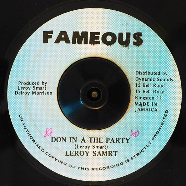 Leroy Smart - Don In A The Party  /  Version (7")