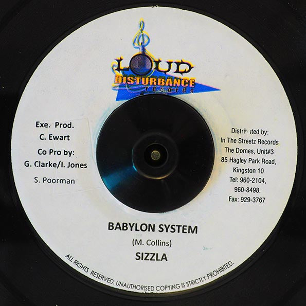 Sizzla - Babylon System  /  Version (7")