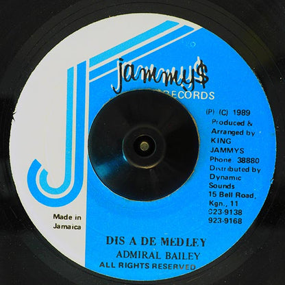 Admiral Bailey - Dis A De Melody  /  Version (7")