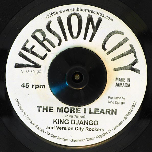 King Django - The More I Learn  /  Gideon Blumenthal - Tabernacle Version (7")