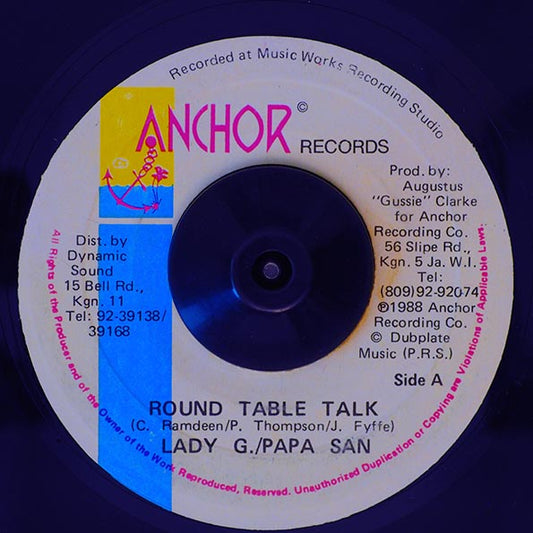 Lady G, Papa San - Round Table Talk  /  Version (7")
