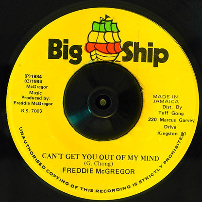 Freddie McGregor - Can't Get You Out Of My Mind  /  Studio One Band - Version (7")