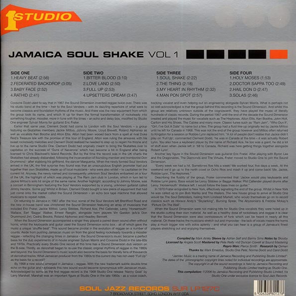 Sound Dimension - Jamaica Soul Shake Vol 1 (ltd. ed.) (2xLP) (LP)