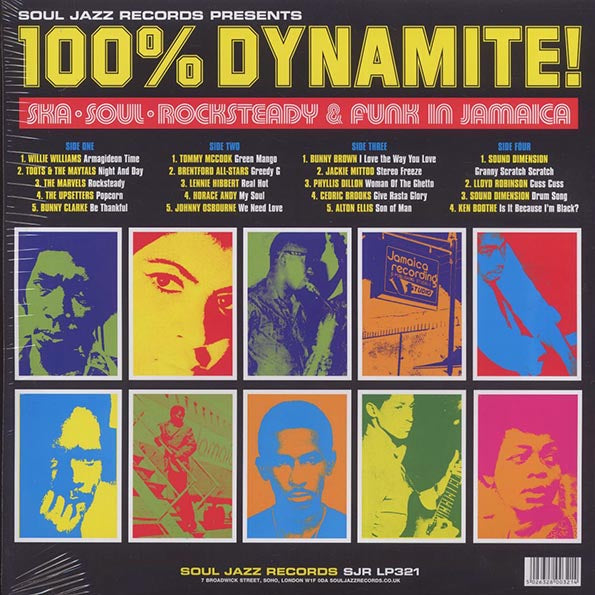 Johnny Osbourne, Cedric Brooks, The Maytals, Alton Ellis, Willie Williams, The Upsetters, Etc. - 100% Dynamite! (LP) - PureSound Records
