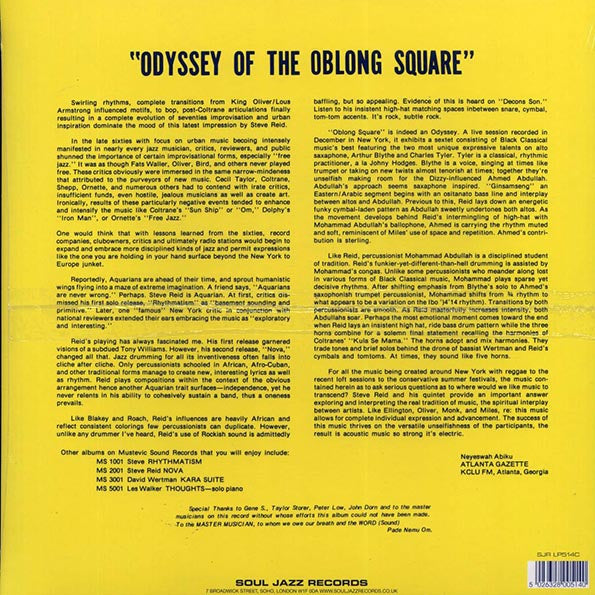 Steve Reid - Odyssey Of The Oblong Square (ltd. ed.) (LP)