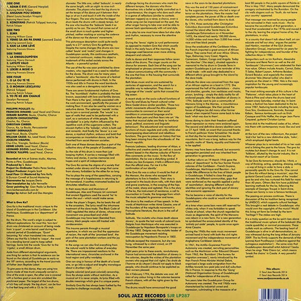 Tradisyon Ka - Gwo Ka: Music Of Guadeloupe, West Indies (LP)