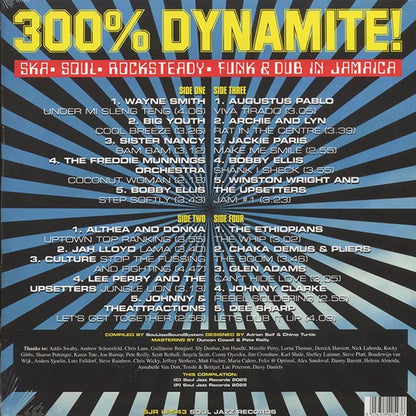 The Ethiopians, Sister Nancy, Althea & DOnna, Lee Perry, Culture, Etc. - 300% Dynamite!: Ska, Soul, Rocksteady, Funk & Dub In Jamaica (LP)