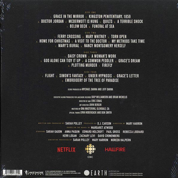 Mychael Danna And Jeff Danna - Alias Grace: Original Mini-Series Soundtrack (ltd. ed.) (LP) - PureSound Records