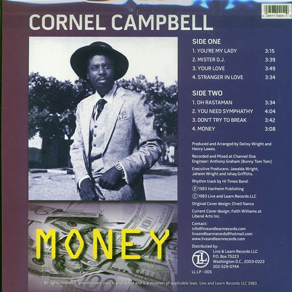 Cornell Campbell - Money (LP) - PureSound Records