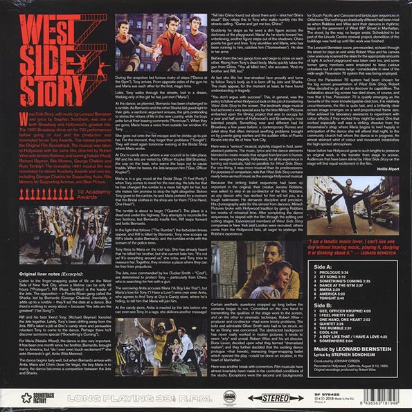 Leonard Bernstein - West Side Story: The Original Sound Track Recording (ltd. ed.) (LP) - PureSound Records