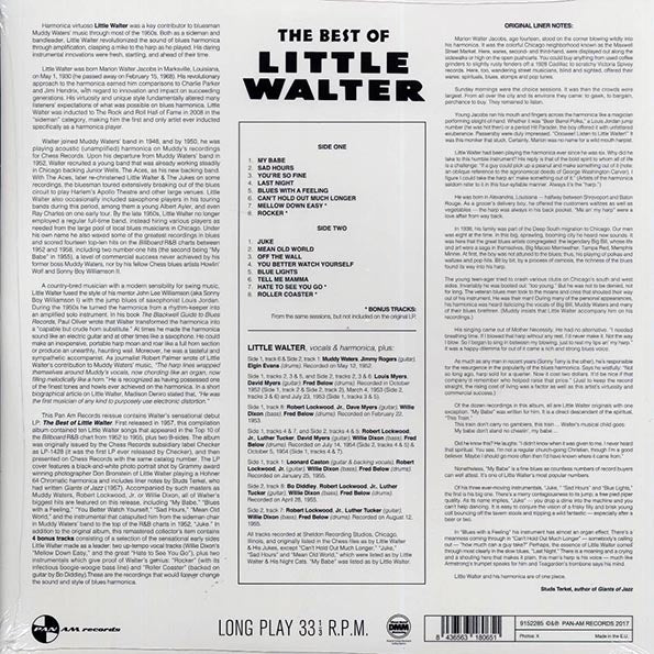 Little Walter - The Best Of Little Walter (+4 bonus tracks) (ltd. ed.) (180g) (remastered) - PureSound Records