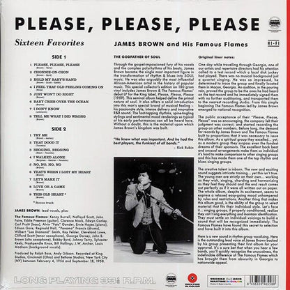James Brown & The Famous Flames - Please, Please, Please (+bonus track) (ltd. ed.) (180g) (LP) - PureSound Records