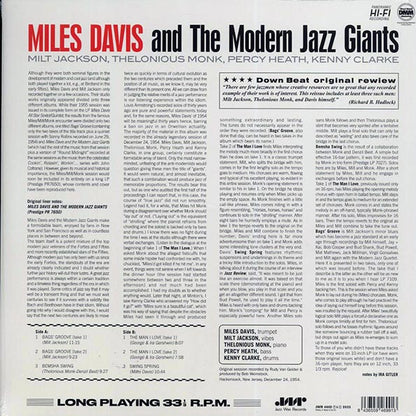 Miles Davis - Miles Davis And The Modern Jazz Giants (ltd. ed.) (LP) - PureSound Records