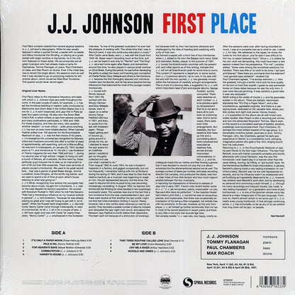 JJ Johnson - First Place (ltd. ed.) (180g) (LP) - PureSound Records