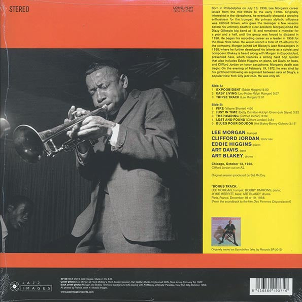 Lee Morgan - Expoobident (+bonus track) (ltd. ed.) (180g) - PureSound Records