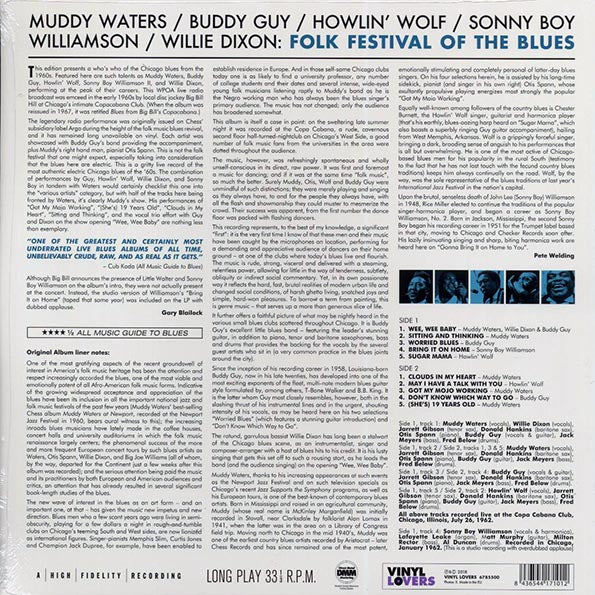 Muddy Waters, Buddy Guy, Howlin' Wolf, Sonny Boy Williamson - Folk Festival Of The Blues (ltd. ed.) (LP) - PureSound Records