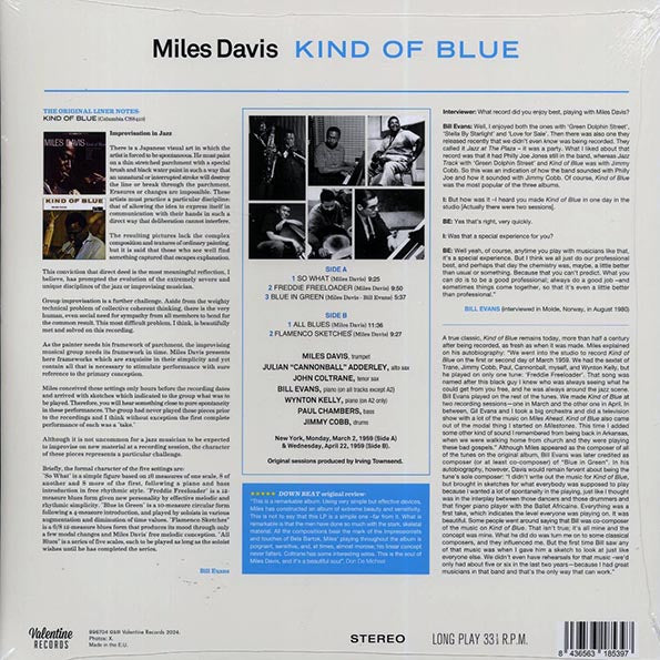 Miles Davis - Kind Of Blue (ltd. ed.) (LP) - PureSound Records