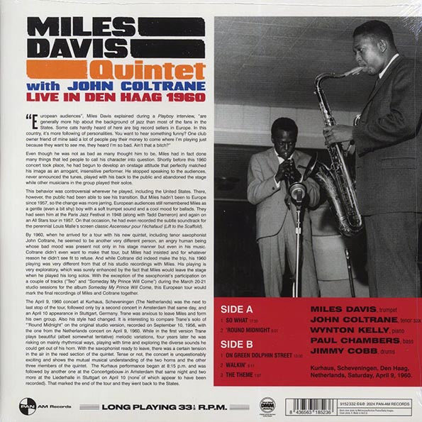 Miles Davis Quintet, John Coltrane - Live in Den Haag 1960 (ltd. ed.) (LP) - PureSound Records
