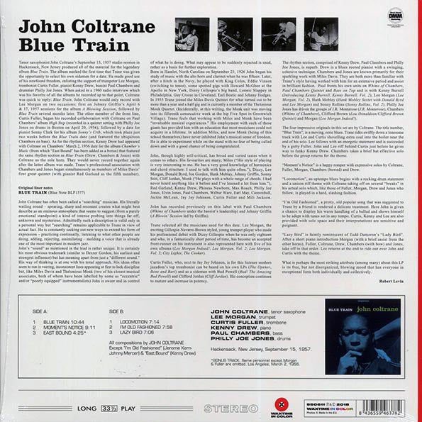 John Coltrane - Blue Train (+bonus track) (ltd. ed.) (180g) (LP) - PureSound Records