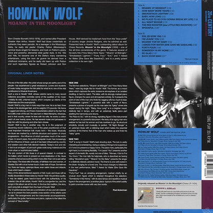 Howlin' Wolf - Moanin' In The Moonlight (+3 bonus tracks) (ltd. ed.) (180g) (LP) - PureSound Records