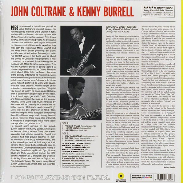 John Coltrane, Kenny Burrell - John Coltrane & Kenny Burrell (+bonus track) (mono) (ltd. ed.) (180g) (LP) - PureSound Records