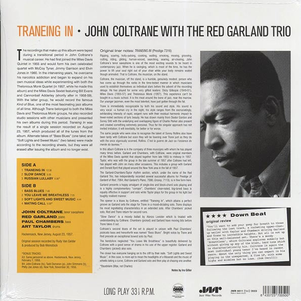 John Coltrane, Red Garland Trio - Traneing In (+2 bonus tracks) (ltd. ed.) (LP) - PureSound Records