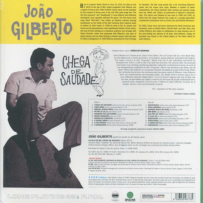 Joao Gilberto - Chega De Saudade (+8 bonus tracks) (ltd. ed.) (180g) (LP) - PureSound Records