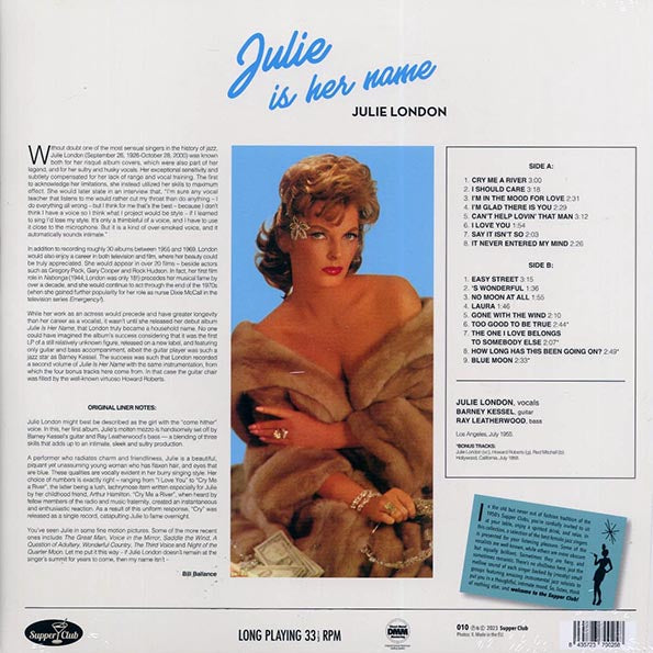 Julie London - Julie Is Her Name (+4 bonus tracks) (ltd. ed.) (LP) - PureSound Records