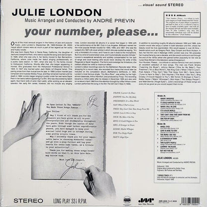 Julie London - Your Number Please (+bonus track) (ltd. ed.) (LP) - PureSound Records
