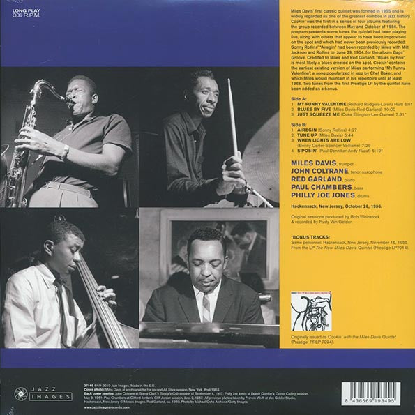 Miles Davis - Cookin' (+2 bonus tracks) (ltd. ed.) (LP) - PureSound Records