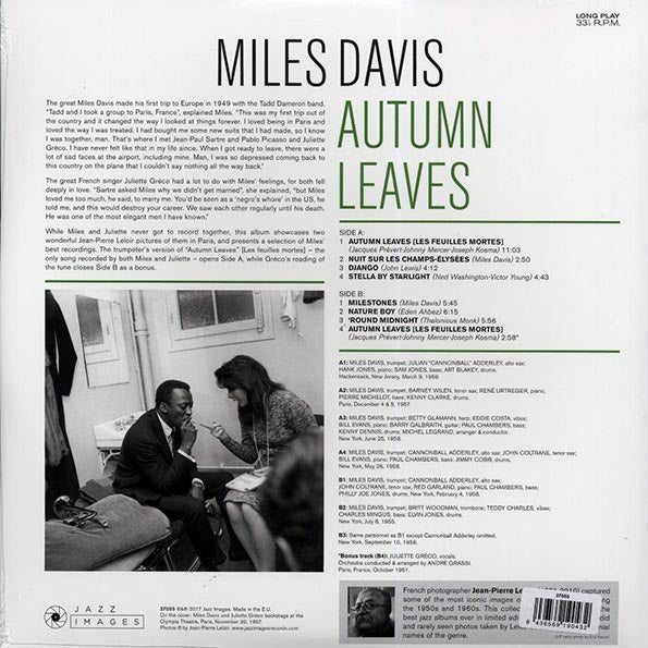 Miles Davis - Autumn Leaves (+bonus track) (ltd. ed.) (LP) - PureSound Records
