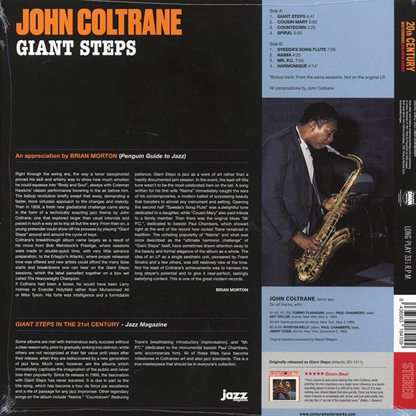 John Coltrane - Giant Steps (+bonus track) (ltd. ed.) (180g) (LP) - PureSound Records