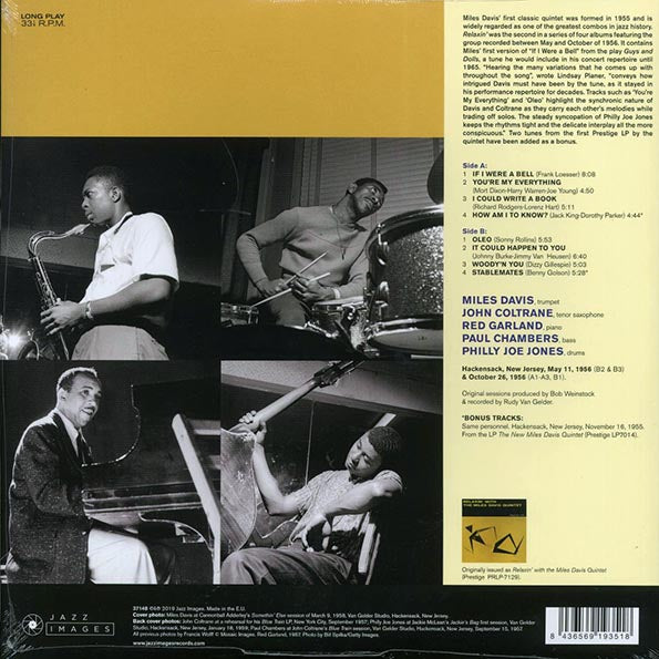 Miles Davis - Relaxin' (+2 bonus tracks) (ltd. ed.) (LP) - PureSound Records