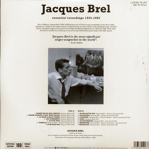 Jacques Brel - Essential Recordings 1954-1962 (ltd. ed.) (LP) - PureSound Records