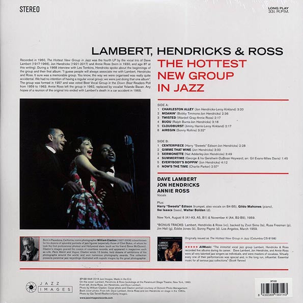 Lambert, Hendricks & Ross - The Hottest New Group In Jazz (+2 bonus tracks) (ltd. ed.) (LP) - PureSound Records