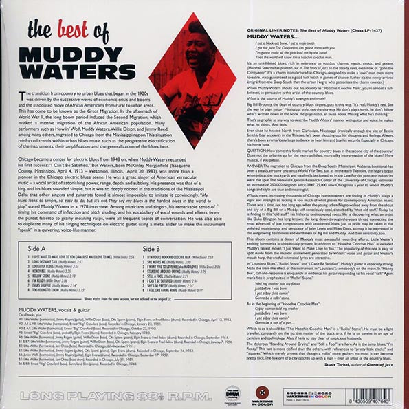 Muddy Waters - The Best Of Muddy Waters (+4 bonus tracks) (ltd. ed.) (180g) (LP) - PureSound Records