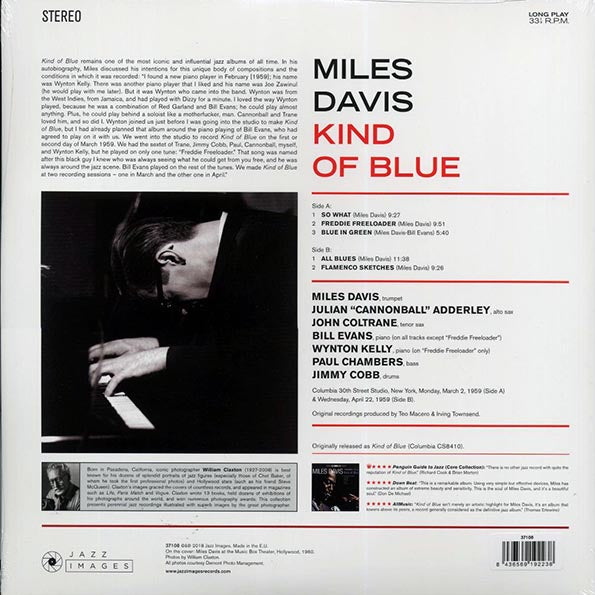 Miles Davis - Kind Of Blue (ltd. ed.) (LP) - PureSound Records